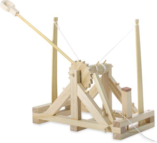 Katapult Bouwen 3 Palen catapult bouwen, da vinci katapult, bouwpakket katapult da vinci