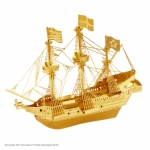 Gouden Golden hind - Metal Earth