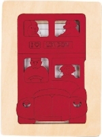 Houten Puzzel - London bus