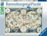 Legpuzzel - 1500 - Wereldkaart met dieren