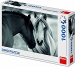 Legpuzzel - 1000 - Paarden zwart wit