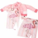 Babyset Flamingo 3delig - 30-33cm - Götz