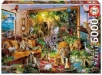 Legpuzzel - 6000 - Wilde dieren in huis