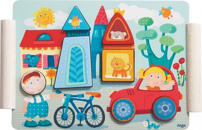 Haba - Houten puzzel - Stad & Dorp
