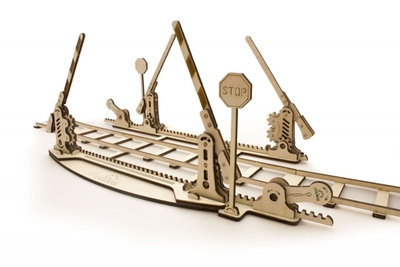 UGears Spoorwegovergang + 4 meter rails