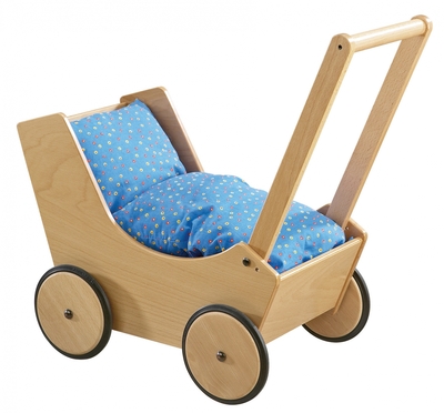 Poppenwagen Naturel - Haba