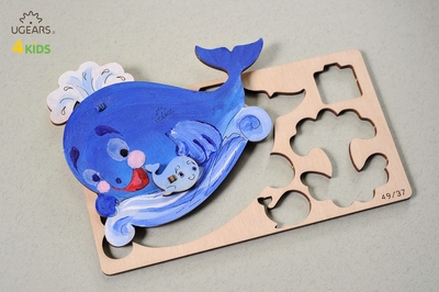 UGears Kleurenmodel - Walvis