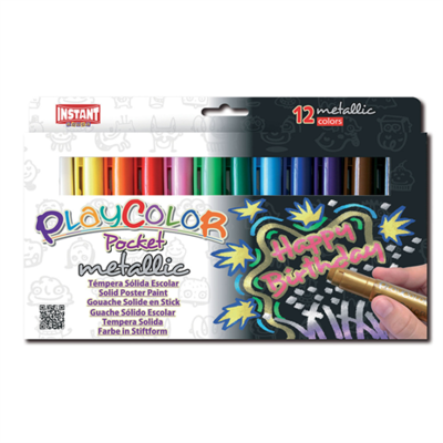 Playcolor - Metallic 12 stiften