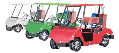 Metal Earth - Golf Carts