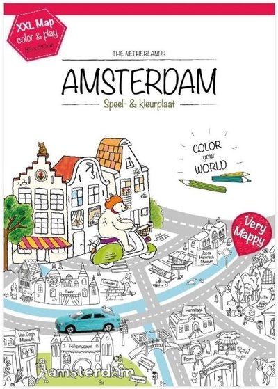 XXL kleur en speelplaat van Amsterdam