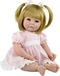 Adora Toddler Time Baby Amy met rozen jurkje - 51cm