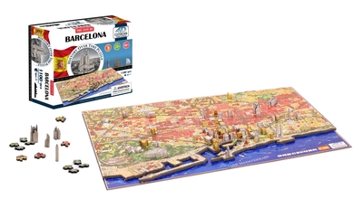 4D City puzzel Barcelona - 1200 stukjes