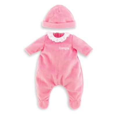 Corolle - Roze pyjama met muts - 36 cm