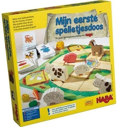 Mijn eerste spelletjes doos - 10 spellen - Haba