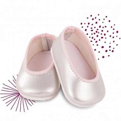 Zilveren ballerinas - 42-50cm - Götz