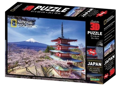 Legpuzzel - 500 3D Mount Fuji in Japan