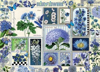 Legpuzzel - 1000 - Blue flowers