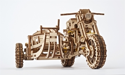 UGears - Motor met zijspan