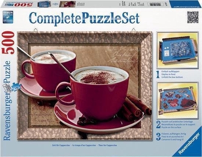 Legpuzzel - 500 - Tijd voor cappuccino - met puzzellijst