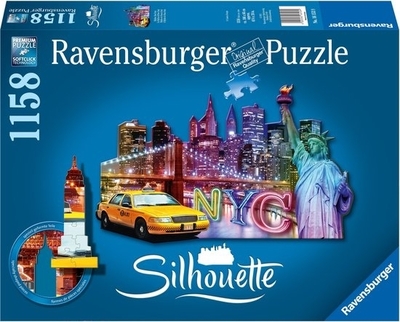 Legpuzzel - 1158 - Silhouette Skyline New York