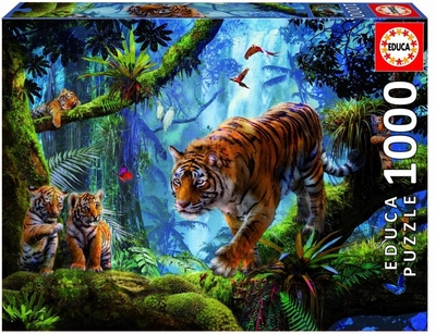 Legpuzzel - 1000 - Tiger on the tree