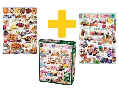 Voordeelpakket legpuzzels - 1000 - Zoete lekkernijen 