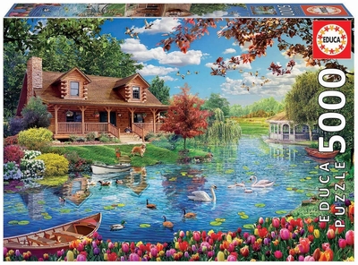 Legpuzzel - 5000 - House on the Lake