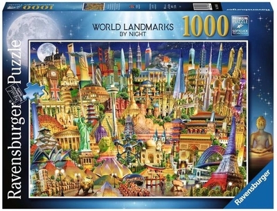 Legpuzzel - 1000 - World Landmarks at Night